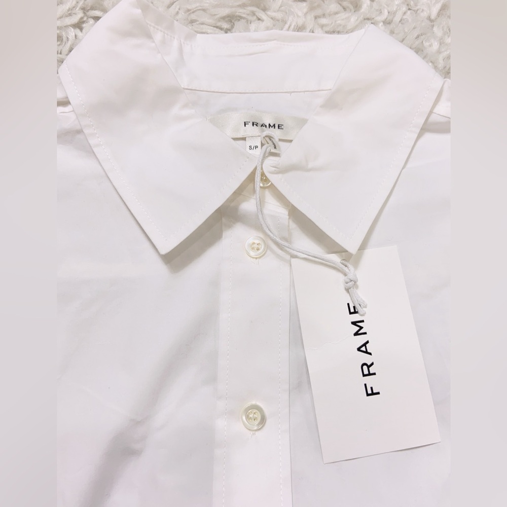 NWT Frame The Exaggerated Oversized Shirt Blouse - Picture 4 of 6
